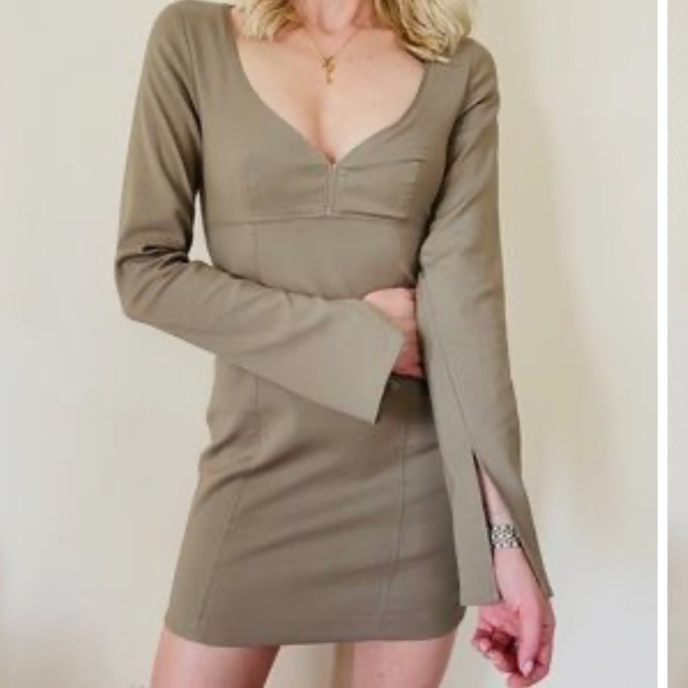 New With Tags Zara Sweatheart Neckline Mini Dress Size S